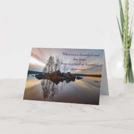 AGRADECIMENTO CARTÃO DE CONDOLÊNCIAS SERENE LAKE