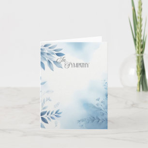 Agradecimento Cartão de Condolências Simpatia Aquarela