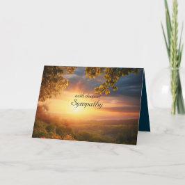 Agradecimento Cartão de condolências SUNRISE SUNSET