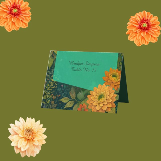 Agradecimento cartão de convidado de casamento floral elegante n (Criador carregado)