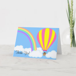 Agradecimento Cartão de Cumprimentos de Balão de Ar Quente - Fun