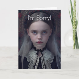 AGRADECIMENTO CARTÃO DE DESCULPAS DE ROSTO TRISTE PARA QUALQUER 