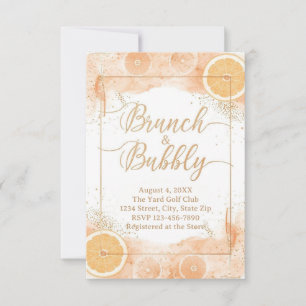 Agradecimento Cartão de Detalhes Brunch & Bubbly – Aquarela Pêss