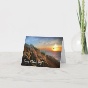 Agradecimento Cartão de Dia da Mãe Cornish sunset