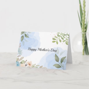 Agradecimento Cartão de dia de as mães com linda flor