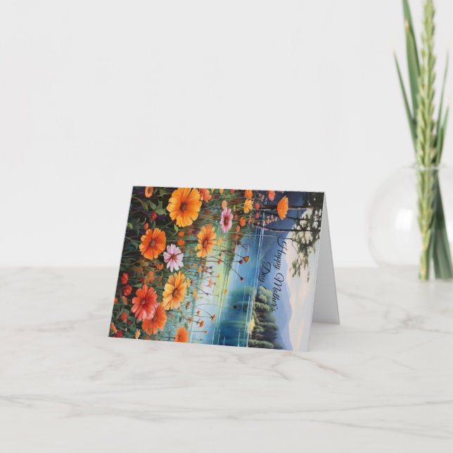 Agradecimento Cartão de dia de as mães personalizado (Frente)