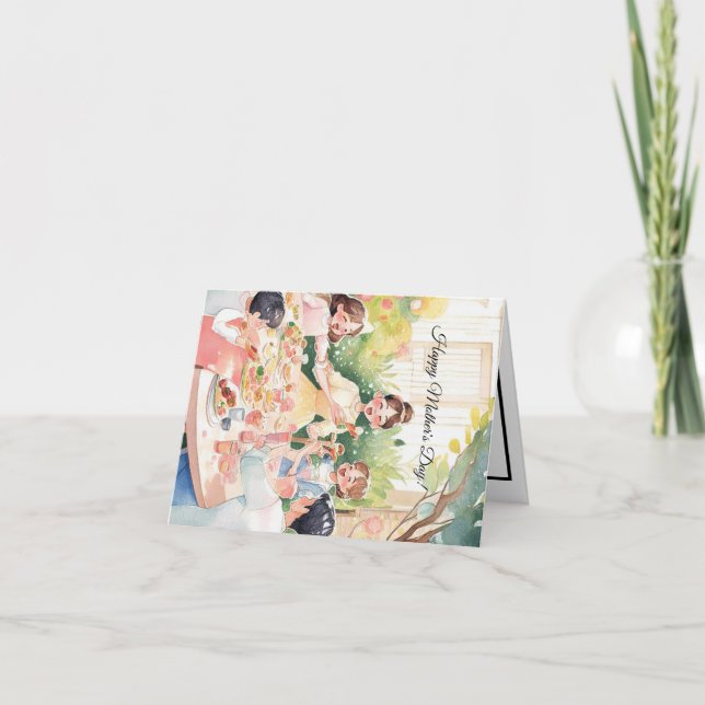 Agradecimento Cartão de dia de as mães personalizado (Frente)