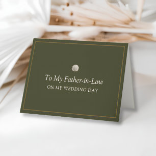 Agradecimento Cartão de Dia de Casamento do Sogro Palma Pavão