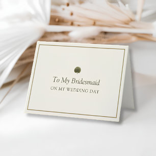 Agradecimento Cartão de Dia de Casamento para Dama de Honra Ivor