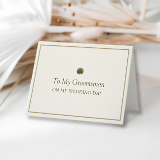 Agradecimento Cartão de Dia de Casamento para Padrinho Ivory Gol