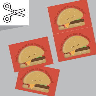 Agradecimento Cartão de Dia de os namorados de Criança Cheesebur