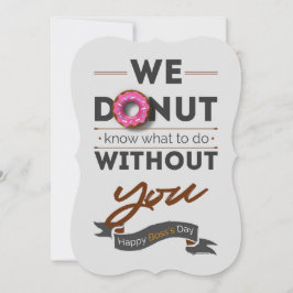 Agradecimento Cartão de Dia do Chefe Feliz