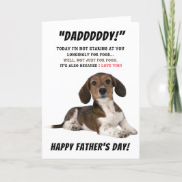 Agradecimento Cartão de dia dos pais feliz cachorro Terrier