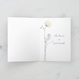 Agradecimento Cartão de Dia Floral Minimalista - Ela Bloomia