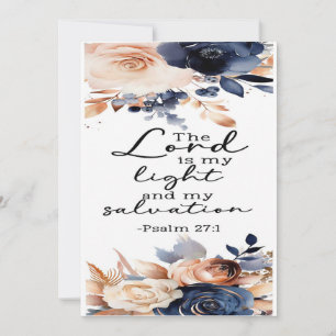 Agradecimento Cartão De Encorajamento Psalms 27:1