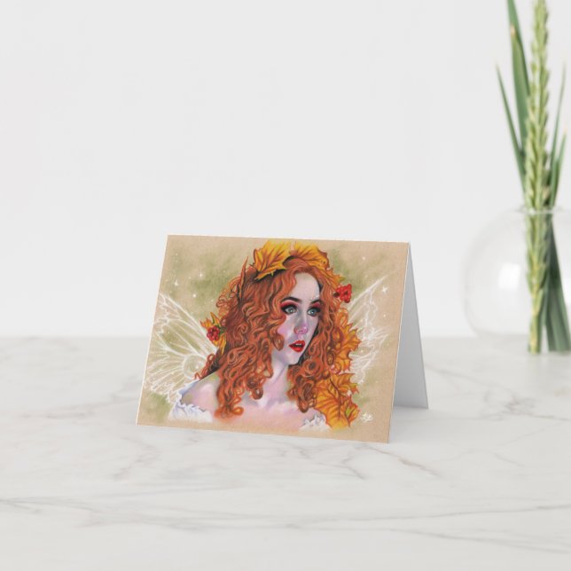 Agradecimento Cartão de Fada Arrastada (Frente)