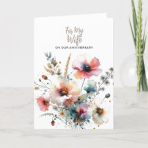 Cartão de Felicitações de Aniversário de Casamento