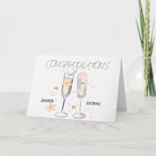 Agradecimento Cartão de Felicitações de Casamento