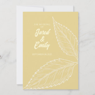 Agradecimento Cartão de Felicitações de Casamento em Ouro Macio