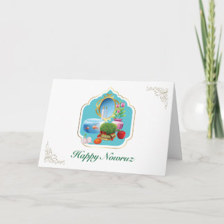 Agradecimento cartão de felicitações do Nowruz