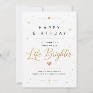 Agradecimento Cartão de Feliz Aniversário para Amigo Cartão de