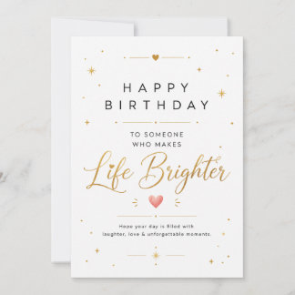 Agradecimento Cartão de Feliz Aniversário para Amigo | Cartão de