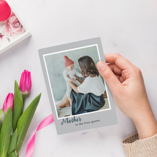 Agradecimento Cartão de Feriado de Fotografia do design Moderno (Criador carregado)