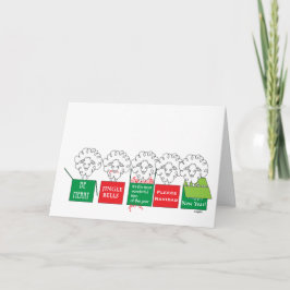 Agradecimento Cartão de Feriado de Ovelha