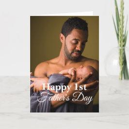 Agradecimento Cartão de Feriado do Primeiro Dia de os pais de Fo