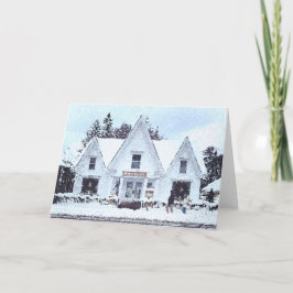 Agradecimento Cartão de Feriado Snowy Vermont