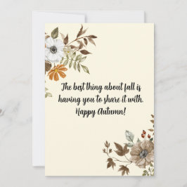 Agradecimento cartão de férias