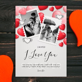 Agradecimento Cartão de Férias de Dia dos Namorados Feliz Modern