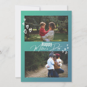 Agradecimento Cartão de Férias do Dia de as mães de Fotografia d