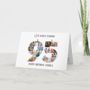 Agradecimento Cartão de Foto de Aniversário de 95 anos