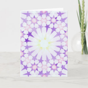 Agradecimento Cartão de geometria islâmico "Wisteria"
