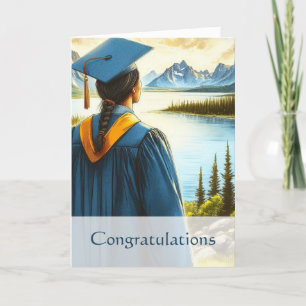 Agradecimento Cartão de Graduação Nativo Americano