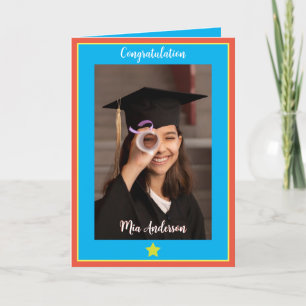 Agradecimento Cartão de Graduação Superstar Pequeno