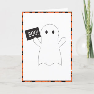 Agradecimento Cartão de Halloween Fantasma