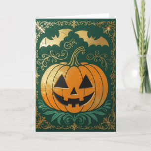 Agradecimento Cartão de Halloween, Feliz Halloween, Feliz Hallow