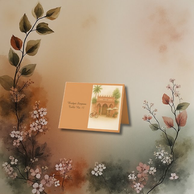 Agradecimento Cartão de hóspede de destino de índio (Criador carregado)