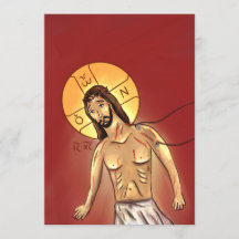 Cartão de Ícone de Papel de Cristo