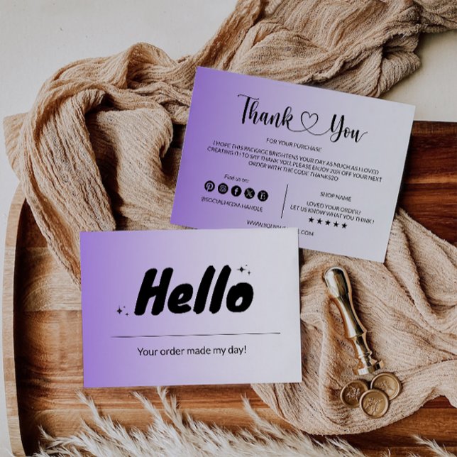 Agradecimento Cartão de Inserção de Pacote Empresarial Moderno (Criador carregado)