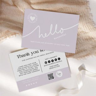 Agradecimento Cartão de Inserção de Pacote Empresarial Moderno