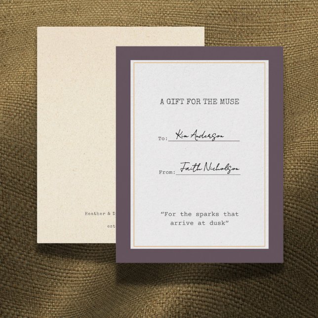 Agradecimento Cartão de Inserção de Presente de Formatura Heathe (Criador carregado)