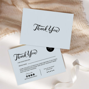 Agradecimento Cartão de Inserção do Pacote para Pequenas Empresa
