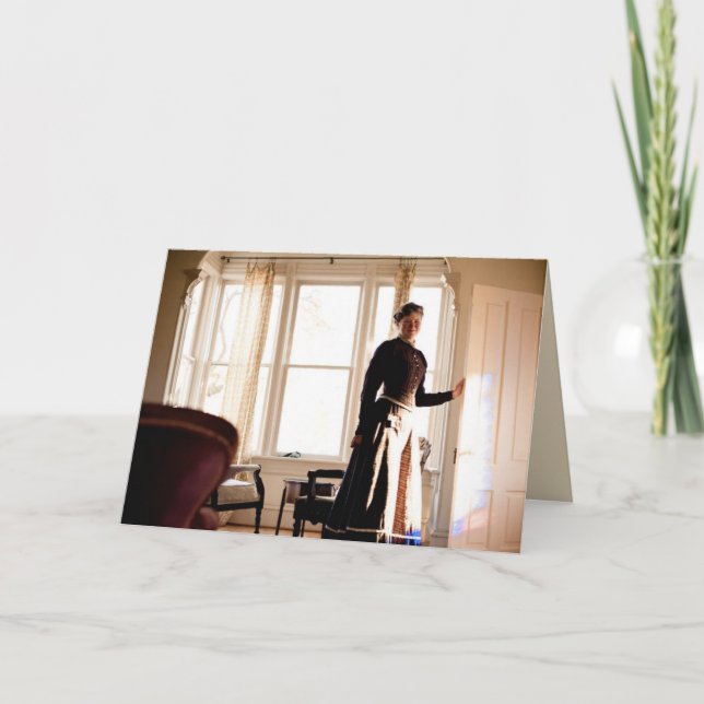 Agradecimento Cartão de lar — dentro de citação vitoriana (Frente)