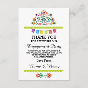 Agradecimento Cartão de Limão Mexicano de Casamento de Obrigado