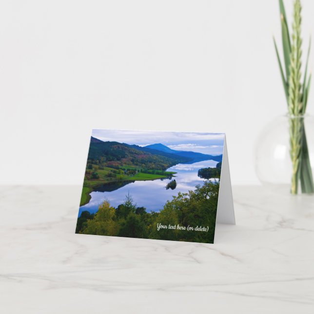 Agradecimento Cartão de Loch Tummel da Queen's View (Frente)
