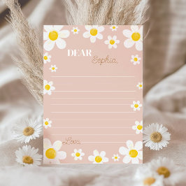 Agradecimento Cartão de Mensagem Boho Daisy Bloom Time Capule