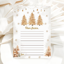 Agradecimento Cartão de Mensagem de Nota de Cápsula de Árvore de